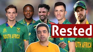 South Africa rested 6 key players for Pak series [upl. by Akerdna952]