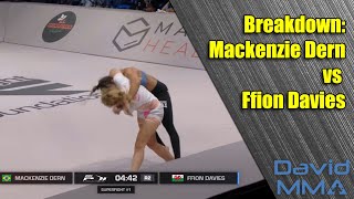 Breakdown  Ffion Davies vs Mackenzie Dern [upl. by Anelas644]