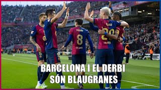 El Barça tomba a lEspanyol i semporta el derbi  FC Barcelona 3 Espanyol 1 [upl. by Conway]