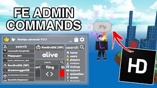 FE Roblox Script Troll Admin Commands Hack HydrogenFluxusArceus x Mobile [upl. by Oidgime]