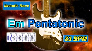 E minor Pentatonic Backing Track for GuitarMelodic Rock｜BPM 83 ｜improvisation jamming [upl. by Marten786]