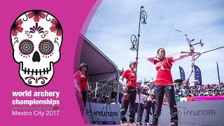 Korea v Mexico – Recurve Women Team Gold final  Mexico City 2017 [upl. by Edelsten]