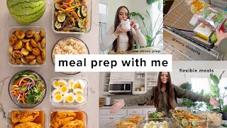 Meal prep with me  Grocery haul  easy prep for healthy meals all week [upl. by Saw665]