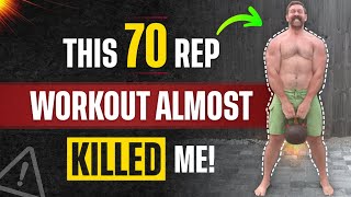 KILLER 70 Rep HIIT Kettlebell Routine Boosts Size Strength amp Cardio  Coach MANdler [upl. by Mit]