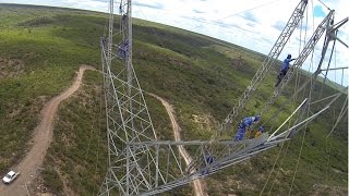 Montagem da torre 1751 FULL HD Drone XK X380 Detect LINHAS DE TRANSMISSÃO [upl. by Adnert543]