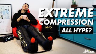 MYOMASTER MYOPUMP First Impressions  Compression Leg Massage for Advanced Recovery  Run4Adventure [upl. by Asserac]