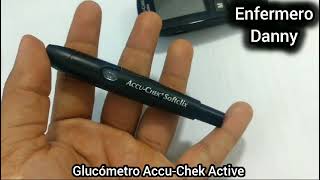 Cómo checar la glucosa con el glucómetro AccuChek Active Fácil 🤓📝 [upl. by Dania761]