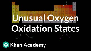 Unusual oxygen oxidation states  Redox reactions and electrochemistry  Chemistry  Khan Academy [upl. by Walli]