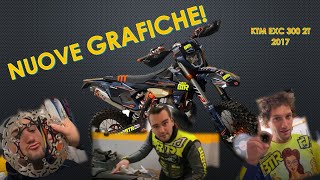 COME SI APPLICANO LE GRAFICHE  KTM EXC 300 2T [upl. by Frederick]