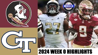 10 Florida State vs Georgia Tech AMAZING  College Football Week 0  2024 College Football [upl. by Ganley]