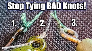 The Three BEST Fishing Knots for Beginners FAST STRONG and EASY [upl. by Yerrok]