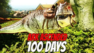 I played 100 Days in Ark Survival Ascended [upl. by Kcyred]