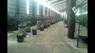 Nail Production Line Nail manufacturing process  Wire Nail Machine [upl. by Cave464]