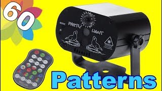 60 Patterns RGB LED Disco Light [upl. by Yecnay]