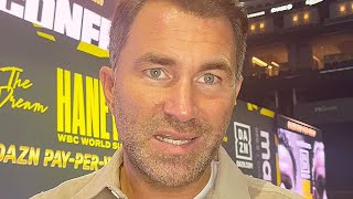 Eddie Hearn DISSES Jaron Ennis NOTORIETY sends GET HIMSELF TOGETHER message for Haney clash at 147 [upl. by Ekusuy]