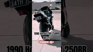 1990 Honda CBR 250RR MC22 Idle Exhuast Sound [upl. by Cline]