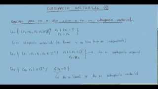 Espacios vectoriales 8 subespacios vectoriales 4 [upl. by Hewitt]