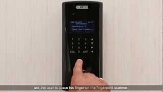 How to enroll a users fingers directly from the Door Controller [upl. by Chong324]