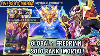 Live Global 1 Fredrinn Solo Rank Bantai Public Setan Ke 75 [upl. by Haila]