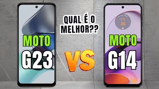 MOTO G23 VS MOTO G14 COMPARATIVO QUAL COMPRAR  📱 canaldwn [upl. by Ahseela]