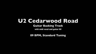 U2 Cedarwood Road Guitar Backing Track [upl. by Strohbehn502]