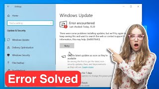 Windows Update Error Encountered 0x80070643 Windows 1011  Windows Update Failed Error Fixed [upl. by Armalla346]