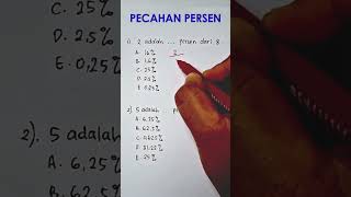 Contoh Soal Pecahan Persen [upl. by Aube]