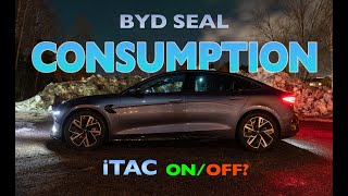 BYD Seal Consumption Test with iTAC on vs off [upl. by Enelrae]