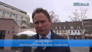 Frankenthal  OBKandidat Martin Hebich beim Couchgeflüster [upl. by Annhoj]