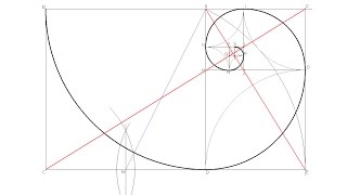 Espiral Áurea Rectángulo Áureo [upl. by Aluin]