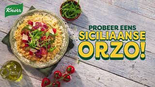 Knorr Wereldgerechten  Probeer eens Siciliaanse Orzo [upl. by Ardnassak]