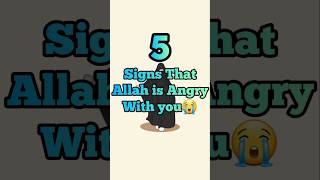 Signs that allah is angry with you😭 shorts islam allah [upl. by Junie]