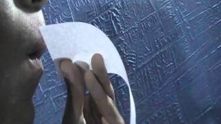 Bernoullis Principle Air over Paper Experiment [upl. by Oppen]