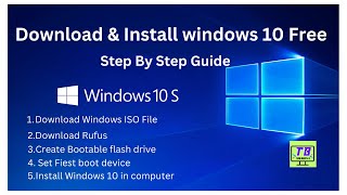 How to download Windows 10 from Microsoft amp Install on a Computer Free amp Easy in Just 5 Steps [upl. by Althee]