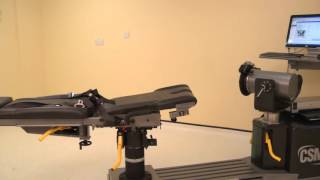 Hip abduction and adduction standing setup Isokinetic Humac or Cybex Norm [upl. by Tik]