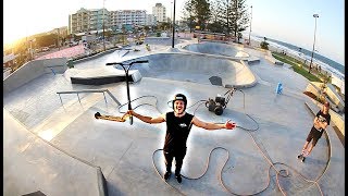 RIDING MILLION DOLLAR SKATEPARK BEFORE IT OPENS [upl. by Anak]