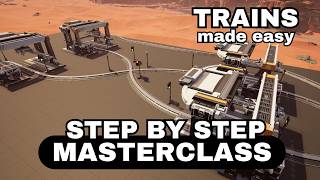 How to set up trains and signals  Satisfactory 10 Masterclass [upl. by Valentin]