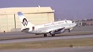 Rare America West Boeing 737112 Departing BUR [upl. by Celle]