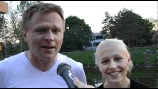 Felicia Tiri med sin pappa Charles Tiri U19VM 2012 Nitra  innebandyse [upl. by Atteloj]