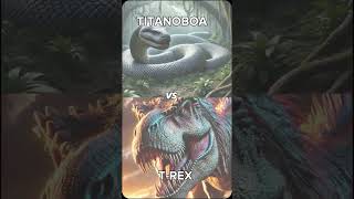 TITANOBOA VS TREX shorts [upl. by Enelram]