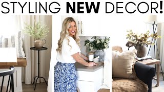 HOME DECOR HAUL  STYLING NEW DECOR  EASY INTERIOR DESIGN TIPS AND IDEAS [upl. by Alauqahs]