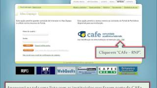 Tutorial Portal de Periodicos da Capes  Acesso Remoto via CAFe [upl. by Alexandros571]