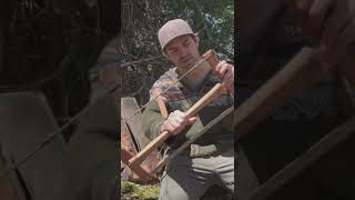 This camping saw is AWESOME camping bushcraft campinggear handmade offgrid survival howto [upl. by Lapotin]