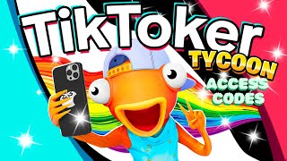 Tiktok Tycoon Fortnite CODE EXACT LOCATIONS Tiktok Tycoon Fortnite Access Code 2024 [upl. by Hcurob]