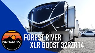 FOREST RIVER 5th Wheel XLR 32RZR14 Toy Hauler  RAMP PATIO System  LED TV  Generator  Solar Prep [upl. by Rollo741]