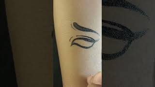 Eye tattoo design by black pen tattoo shortvideo viralshortstattoo trending [upl. by Yeliac]