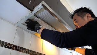 How Do I Replace My Old Kitchen Rangehood  DIY  Timelapse Video [upl. by Steven]