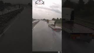 Voda na cesti može biti opasna  Water on the road can be dangerous dashcamcroatia dashcam [upl. by Eleaffar]