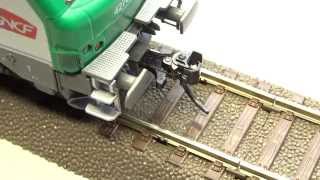 DCC controlled Kadee® uncoupler in HO scale  Remote modkit [upl. by Eecyak]