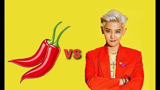 Chanyeols reaction to spicy food chanyeol vs spicy food [upl. by Nitsyrc]